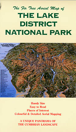 Aerial Map of the Lake District National Park