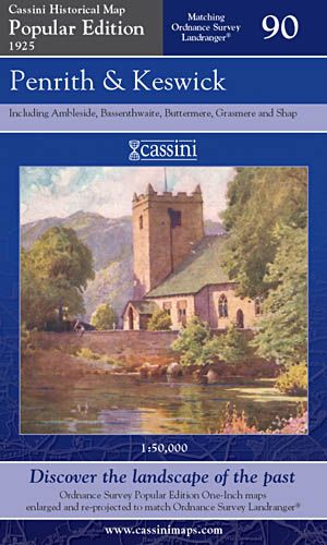 Penrith & Keswick Historical Map 1925