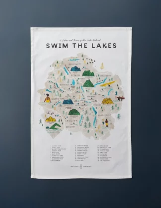 Tea Towel Swim the Lakes