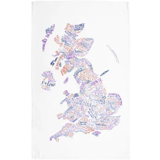Teatowel Literary Map of the UK