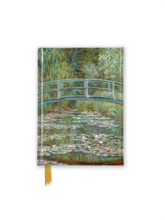 Claude Monet: Bridge over a Pond of Water Lilies 2025 Luxury Pocket Diary Planner